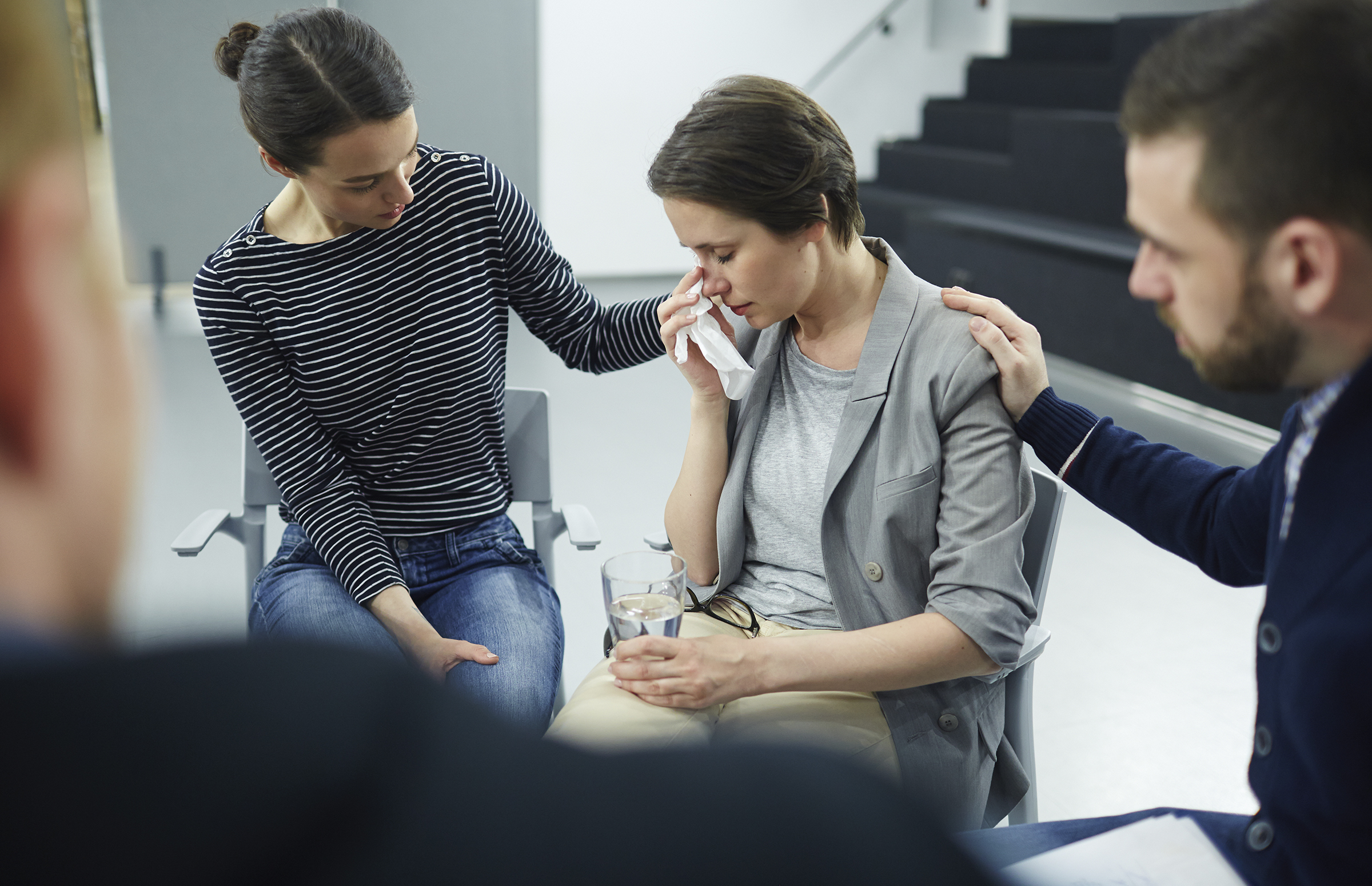 A family dealing with relationship issues in a counselling therapy session